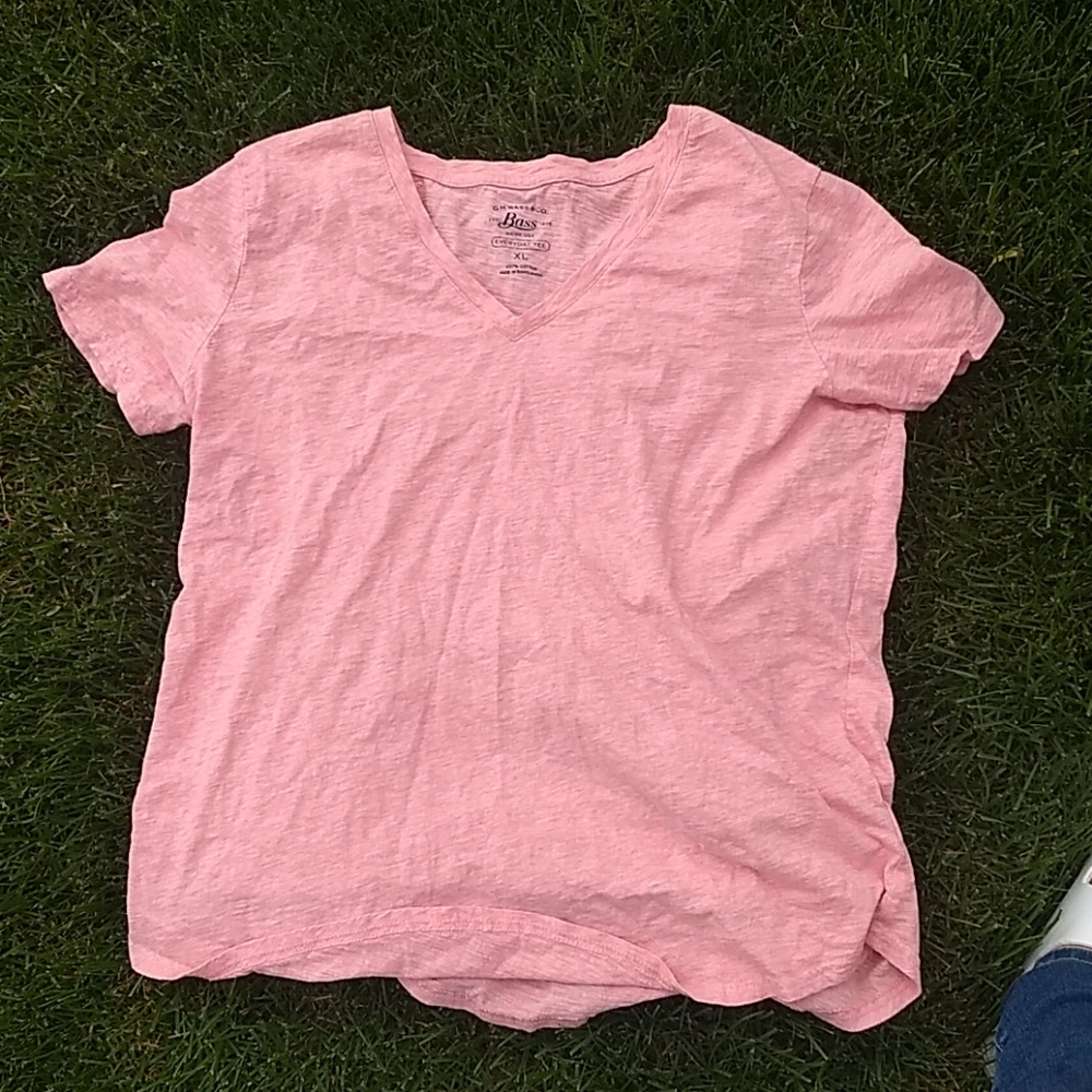 Pink v-neck